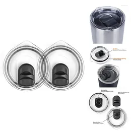 Water Bottles 2PCS Magnetic Spill Proof Tumbler Lid Cup Cups Magnet Cover Mug 30OZ