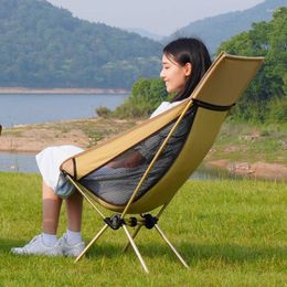 Camp Furniture Folding Chair Portable Bag Trekology Camping Foldable Relax Outdoor Strong Recliner Ultralight Comfterble Sedia