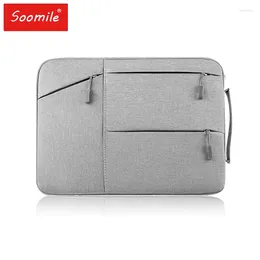 Briefcases Soomile Laptop Bag 12 13.3 15 15.6 Inch Notebook High Quality Brand Men Women Ipad Bags Handbag
