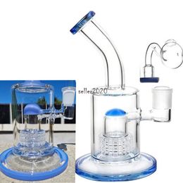 Matrix Perc Thick Glass Water Bongs Hookahs Heady glass Dab Rigs Smoking Pipe Beaker Base Bong With 14mm Bowl