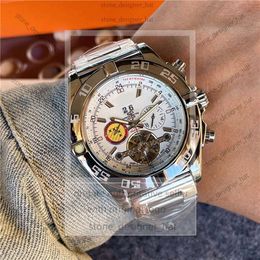 Bretiling Watch U1 Top AAA Breiting Watch Super-Ocean Stainless Steel Rotating Bezel Mens Watch Automatic Mechanical Rubber Band Watches Breightling a804