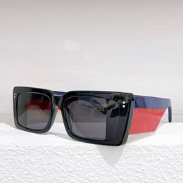 Eyeglasses design Polarised Luxury Sunglasses 0543 Red Blue For Men Women Oversized Sun Glasses UV400 Eyewear Metal Frame Polaroid Lens 242t