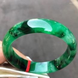 Bangle Certified Natural Grade Burmese Green Jade Jadeite Bracelet 59MM