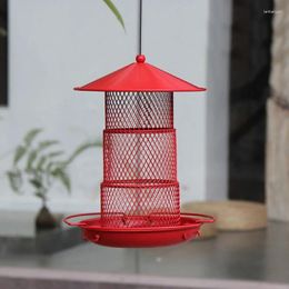 Other Bird Supplies Pet Feeder Outdoor Hanging Dispenser Multiple Hole Automatic Feeding Tool For Flying Animals