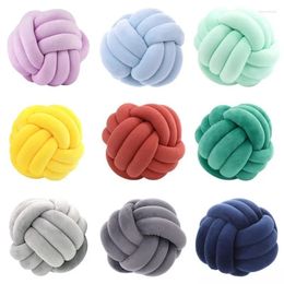 Pillow Soft Sofa Throw Round Handmade Knotted Ball Stuffed Seat Bed Plush Living Room Chair Home Decoration