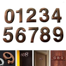 Decorative Figurines Vintage Floor Wall Decor Plaque Building House El Door Address Digits Digital Sticker Plate Sign Number