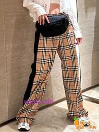 Aa Bbrbry Designer New Summer Classic Casual Unisex Pants New Side Contrast Casual Pants for Women and Pants for Men