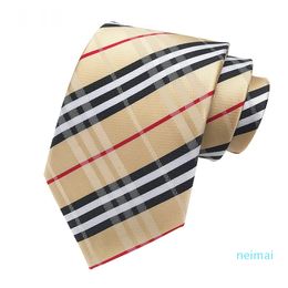 Designer Men's fashion tie brand yarn-dyed retro brand tie men's party casual Neck Business tie with box