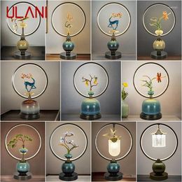 Table Lamps ULANI Ceramic Desk Light Luxury Contemporary Brass For Living Room Creative Bed