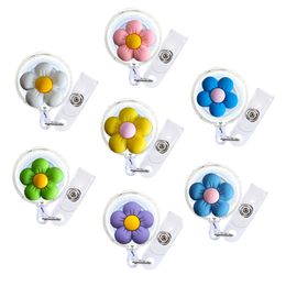 Dog Tag Id Card Floret Cartoon Badge Reel Retractable Nurse Cute Name Funny Holder With Clip Nursing Drop Delivery Otoe3