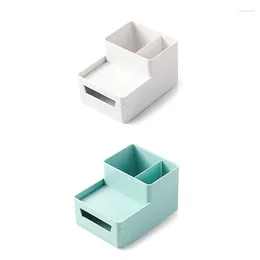 Storage Boxes Small Makeup Brush Holder Organiser Mini Cosmetic Countertop Skincare For Desk Vanity Bathroom Counter