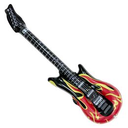 Guitar 1 piece of flame inflatable guitar rock star guitar toy carnival birthday party decoration balloon inflatable instrument WX