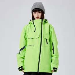 Skiing Jackets 2025 Winter Women Outdoor Ski Men Snowboarding Tops Loose Breathable Waterproof Thermal Cotton Sports Coats