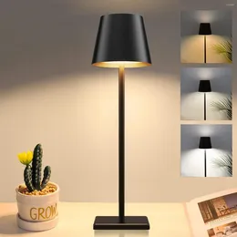 Table Lamps LED Lamp Portable Touch Desk Rechargeable Vintage For Restaurant Bedroom BarsCamping Coffee Shop Night Light