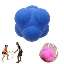 55cm Hexagonal Reaction Ball Silicone Agility Coordination Reflex Exercise Sports Fitness Training 240513