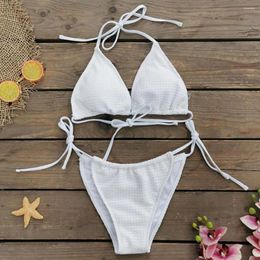 Women's Swimwear Halter Bra Cover-up Swimsuit Floral Decor Bikini Set With High Waist Cover Up Skirt Summer Beachwear Sarong For Women