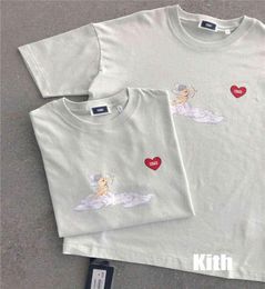Kith Cupid Tshirt Men Women 11 High Quality Cupids Heart Kith Tee Heavy Fabric Short Sleeve Inside Tag Label4783561