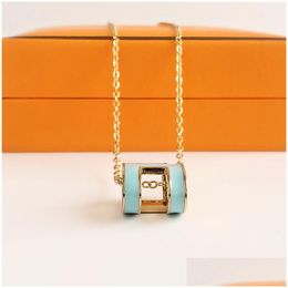 Pendant Necklaces Designer Necklace Tennis Women Gold Jewellery Titanium 18K Plated Fashion Jewelrys Non Fading Drop Delivery Pendants Oto5A