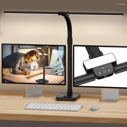 Table Lamps LED Desk Lamp For Home Office 24W Bright With Phone Holder Base - 25 Lighting Modes Eye-Caring