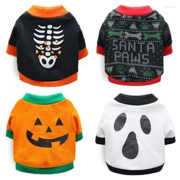 Dog Apparel Halloween Pet Clothes Cosplay Clothing Chihuahua Yorkshire Party Pumpkin Tshirt Vest Jackets For Small Dogs Puppy Cat