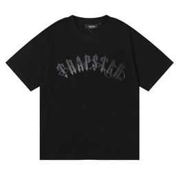 Designer Fashion Clothing Tshirt Tees Trapstar Barbed Wire Arch Tee Dark Letter Print Mens Womens Loose Trend Brand Short Sleeve T-shirt Luxury Casual Cotton Tops Tra