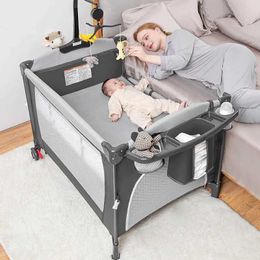 Baby Cribs Baby Bassinet bedding 5-in-1 packaging portable crib for play multifunctional from newborn to toddler Di WX
