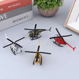 Mini Alloy Helicopter Model Aircraft Military Collection Decorations Simulation Aeroplane Toys For Kids Boys Birthday Gift 831