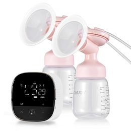 Breastpumps YOUHA A1 dual electric breast pump for breast feeding hands no breast pump comfortable milk collector with 10 milk storage bags WX