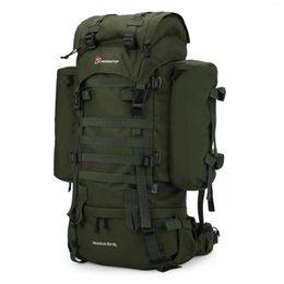 Backpack Mardingtop 65 10L Internal Frame With Rain Cover For Camping Bushcraft Military
