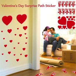 Wall Stickers Romantic Valentine's Day Creative Window Glass Love Decal Home Decor For Living Room Household STICKER