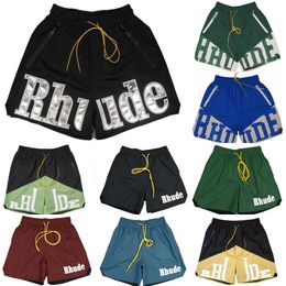 mens mesh swim shorts rhude shorts luxury designer shorts Men Women 1 1 Quality Pill Zip Pockets Slightly Oversize Premium Nylon Flight Breeches 8rgm HJ01