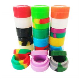 Silicone Wax Containers Non Stick Multi Use Storage Jars Oil Concentrate Bottles Assorted Colors for Rigs Dab Straw fast sihpping