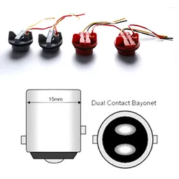 Lighting System 2 Pcs/lot 1157 Bulb Socket BAY15D Lamp Holder P21/5W Adapter Base Connector For Brake Lighurn Signal Light Plastic Car