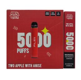 Original QST Puff Flex Pro 5000 Puffs Rechargeable Disposables E-cigarettes Pods Device Kits 650mah Battery Pre-Filled 12ml Vapes Authorised 17 Flavours