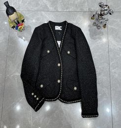 2022 women vintage designer tweed blazer jacket coat female milan runway designer dress causal long sleeve tops clothing suit a49549578