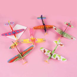 Aircraft Modle Mini airplane toy children DIY hand throwing glider plane foam airplane model party game kindergarten childrens toys S24520