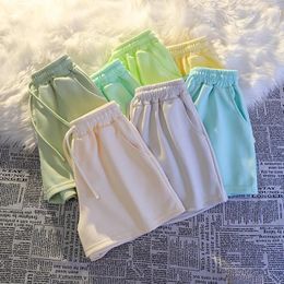 Women's Shorts 2024 Women Summer Fashion Loose Leisure Sports Female Comfortable Solid Color Ladies Wide Leg Short Pant X24