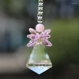 Decorative Figurines 1PCS Chakra Crystal Handmade Angel Diamond Ball Suncatcher Hanging Pendant Ornament