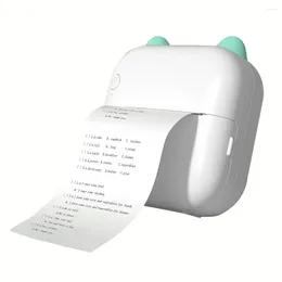 Portable Label Printer Thermal Inkless Wireless Bluetooth-Compatible 200DPI For Study Note Memo List Work Plan