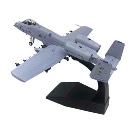 Aircraft Modle 1 100 A10 Attack Aircraft Metal Fighter Die Cast Aircraft with Stand Display Model Suitable for Children Adults Home Office Dec