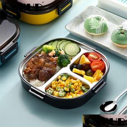 Lunch Boxes Oneup Stainless Steel Box For Kid Food Container Heated Lancheira Termica Kitchen Accessories Bento Meal Prep Comida 201 Dhaxn