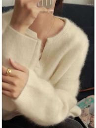 Womens Sweaters Winter Women Sweater Knitted Cardigan Oversize Girls Woman Cashmere Pullover Tops Long Sleeve Maxi Vintage Y2k Thick