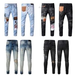 20ss Luxury Designers Mens Jeans Clothing fashion Embroidered Ripped motorcycle zipper Men Slim Denim Straight Pants Biker Hip Hop rock quality jean