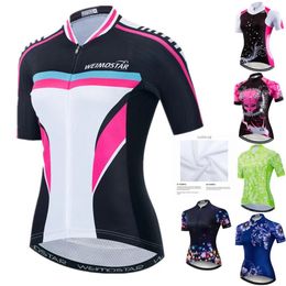 Racing Jackets Weimostar Women's Mountain Bike Jersey Tops Summer Road Cycling Short Sleeve Bicycle Shirt Ropa Mujer