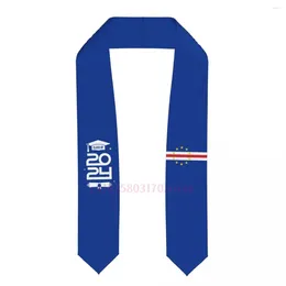 Scarves Cape Verde Country Flag Class Of 2024 183 13CM Graduation Stole Sash Scarf For International Students