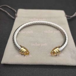 David Yurma Bracelet Luxury Bracelet Cable Bracelets DY Pulsera Designer Jewelry Women Men Silver Gold Pearl Head X Shaped Cuff Bracelet Jewelrys Christmas Gift 212