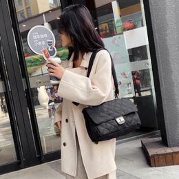 Shoulder Bags Simply Crossbody Simple Messenger Bag Lady Chain Oxford Cloth Solid Colour Travel Small Handbags For Women 2024