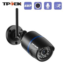 Wireless Camera Kits 4MP IP Camera WiFi Outdoor Security Camera 1080P WiFi Video Monitoring Wireless Wi Fi CCTV Weatherproof CamHi IP Camara J240518