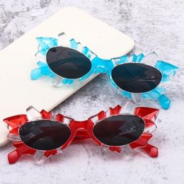 Sunglasses Cat Eye Irregular Frame Women Fashion Exaggerated Eyeglasses Men Cosplay Punk Party Dress Entertainment Shade Eyewear