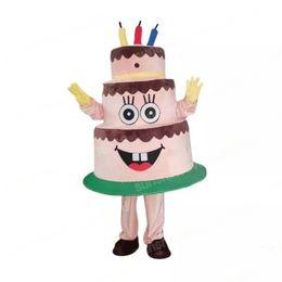 Christmas Birthday Cake Mascot Costume Cartoon theme character Carnival Adults Size Halloween Birthday Party Fancy Outdoor Outfit For Men Women